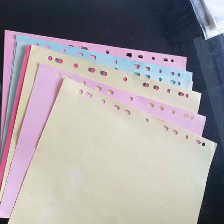 Photo of free plastic sleeves and coloured dividers (Northop Hall CH7) #2