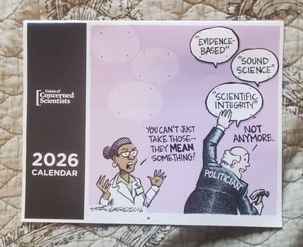 Photo of free 2026 Concern Scientist Calendar (Kirkwood) #1