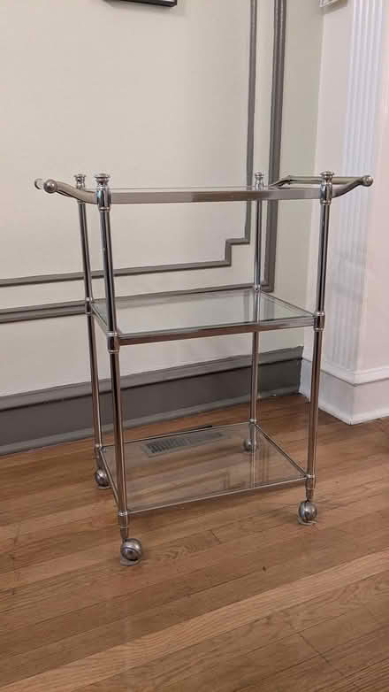 Photo of free Glass bar cart (Manor Park, Washington, DC) #1