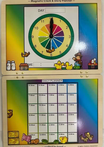 Photo of free Kids Magnetic clock/daily planner (Brampton South) #1