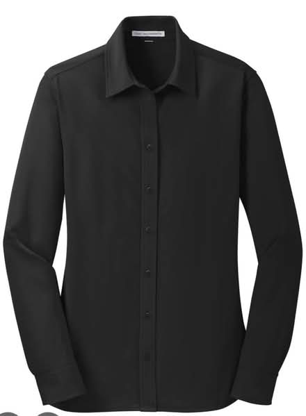 Photo of Womans Black ButtonDown Dress Shirt (Abington) #1
