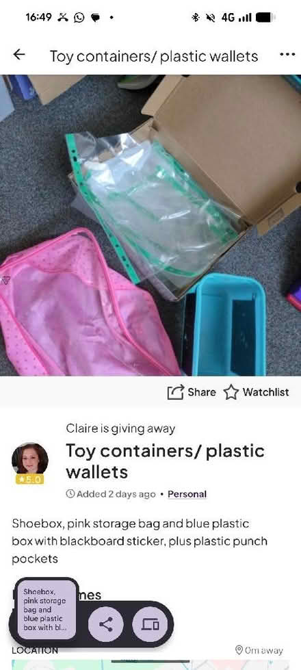 Photo of free Toy storage containers and punch pockets (Kempston MK42) #1