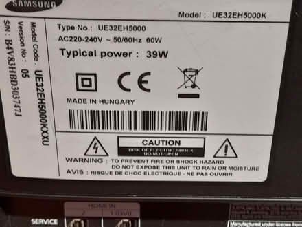 Photo of free Samsung UE32EH5000K (Burnbanks CA10) #2