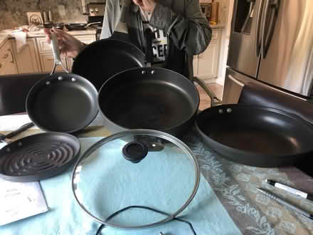 Photo of free Assorted pots and pans (1430 Andover. Ct. Fairfield) #1