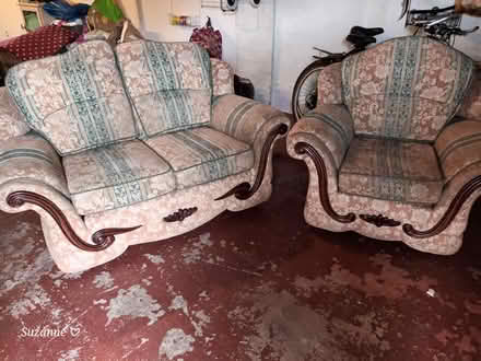 Photo of free Settee and arm chair (Fawdon) #3