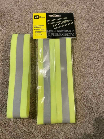 Photo of free 3 fluorescent arm bands (Longbarn WA2) #1