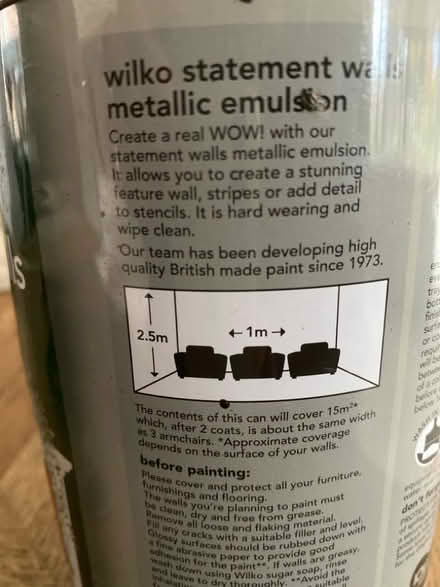 Photo of free Metallic emulsion paint (St Albans AL3) #2