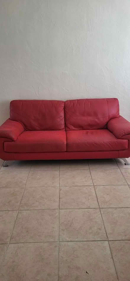 Photo of free Red Sofa and Chair- Hollywood Beach (Hollywood Beach) #1