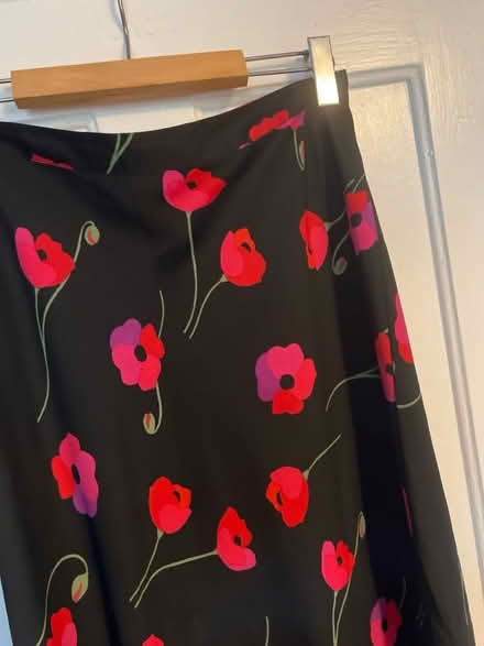 Photo of free Dancing Leopard Black Floral Midi Skirt. Size 12. (Southsea PO4) #2