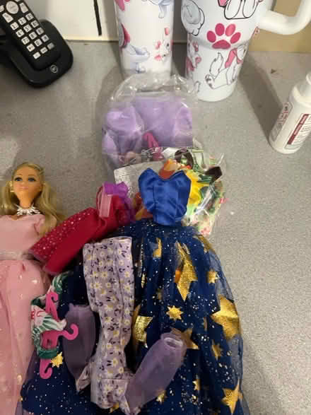 Photo of free Barbie type doll and clothes (Long ditton) #1