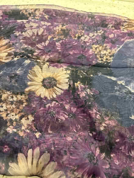 Photo of free Purple flower tulle material (Boxmoor, Hemel Hempstead) #3