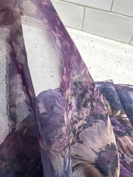 Photo of free Purple flower tulle material (Boxmoor, Hemel Hempstead) #2