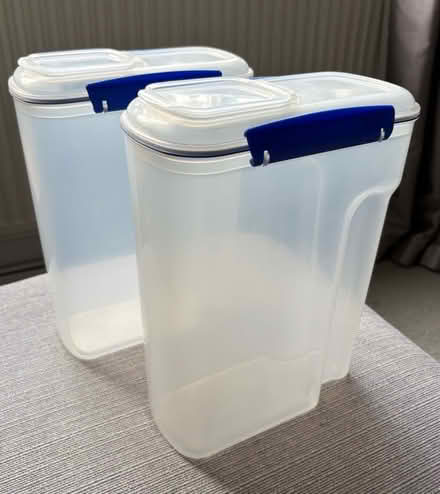 Photo of free Tall food storage containers (2) (Erith DA17) #1