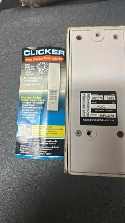 Photo of free Remote garage door opener - clicker (Los Gatos 95032) #1