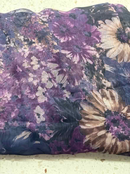 Photo of free Purple flower tulle material (Boxmoor, Hemel Hempstead) #1