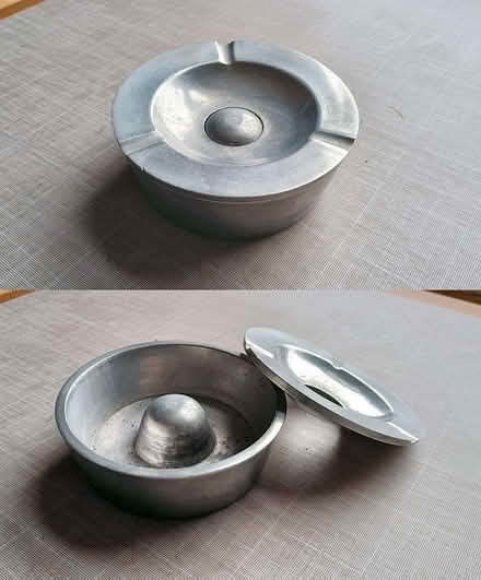Photo of free Heavy pewter art-deco-ish ashtray (Tottenham N17) #1