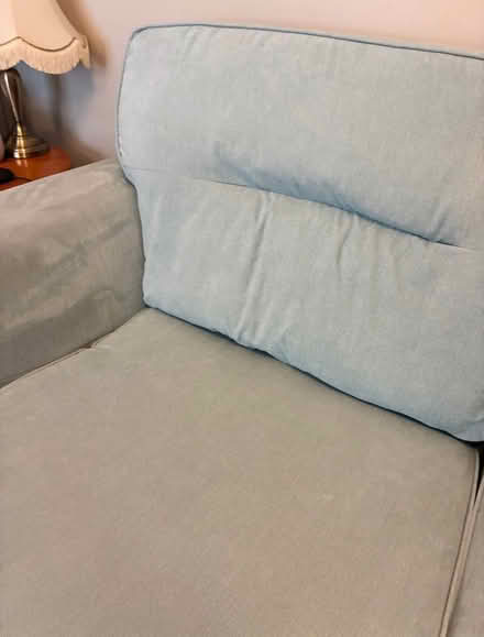 Photo of free 2 seater sofa, duck egg blue (Calow S44) #3