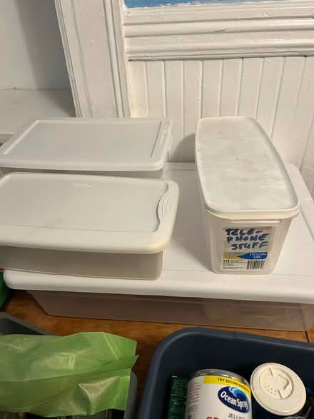 Photo of free White plastic bins, 4 (North Berkeley) #1