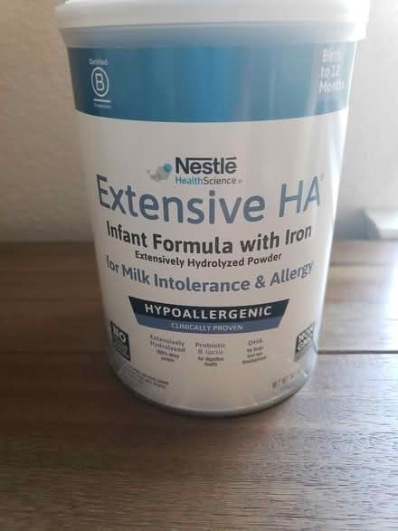 Photo of free Nestle HA & Aminoacid based formula (San Jose) #1