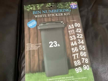 Photo of free Bin stickers (Llanishen CF14) #1