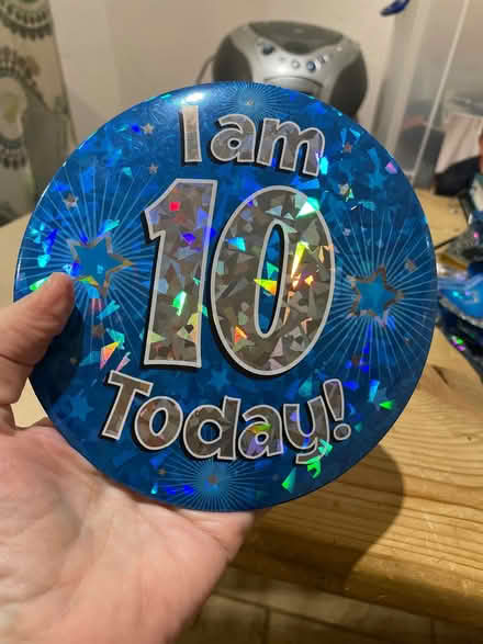 Photo of free 10th birthday bunting, banner and badge (Colaton Raleigh EX10) #3