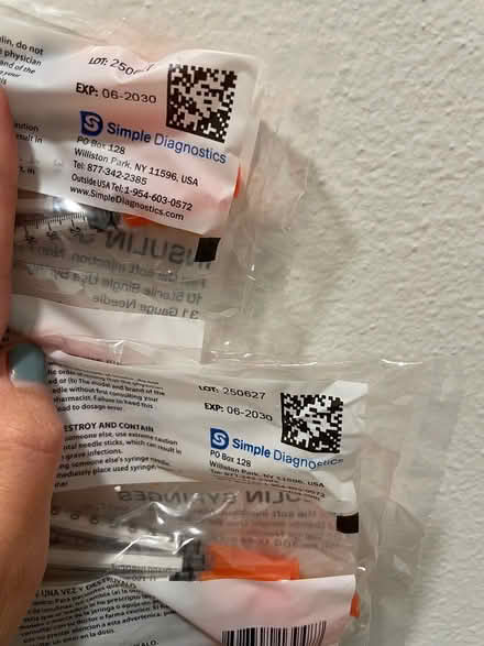 Photo of free 20 insulin syringes (Kirkland) #2