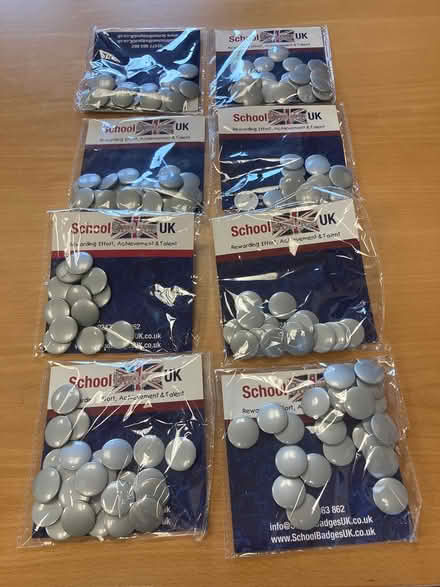 Photo of free Silver coloured pin badges (Downend BS16) #1
