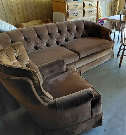 Photo of free Vintage Couch & Chair (Meridian & Curtner Ave) #2