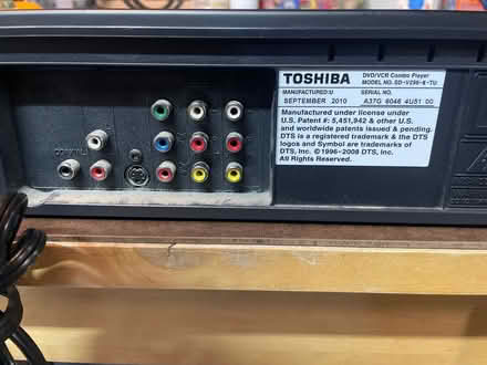 Photo of free Toshiba VHS/DVD combo player (South Palo Alto) #2