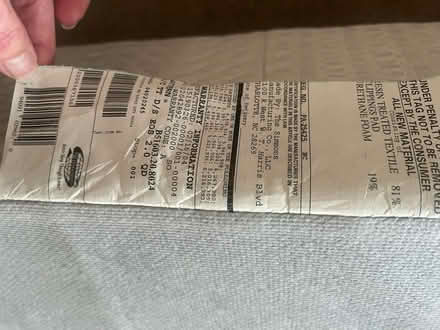 Photo of free 6ftx4ft metal framed double bed & mattress (Yateley GU46) #4