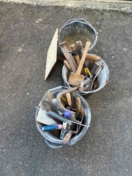 Photo of free Selection of builders/slaters tools with buckets (AB25) #1