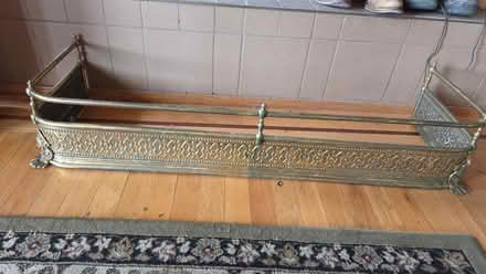 Photo of free brass fireplace fender (south sunnyvale) #1
