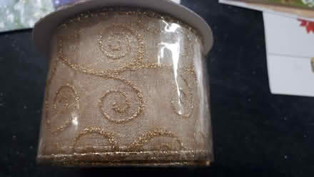 Photo of free Christmas Tags and Gold Decorative Wired Ribbon (Cressex HP12) #2
