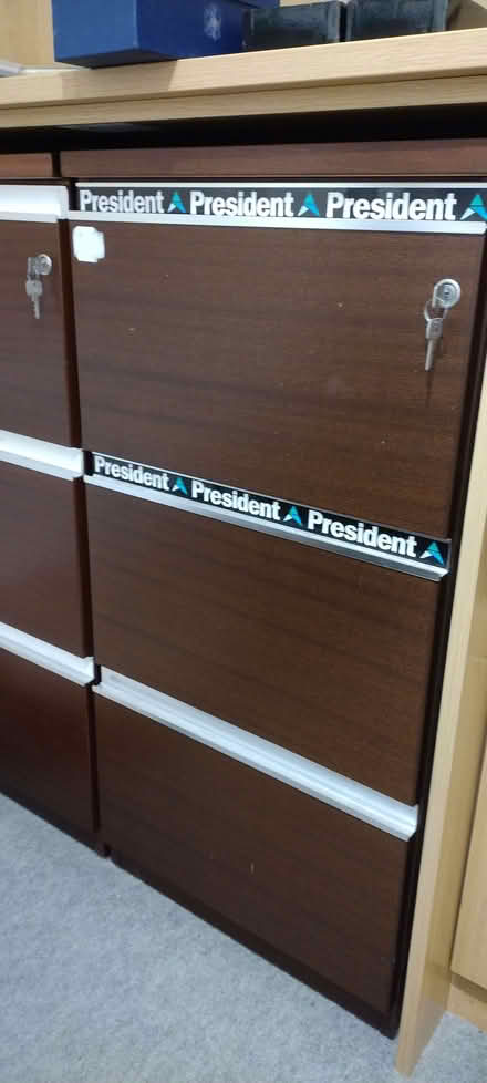 Photo of free Wooden 3 Draw Filing Cabinet (North Ascot SL5) #2