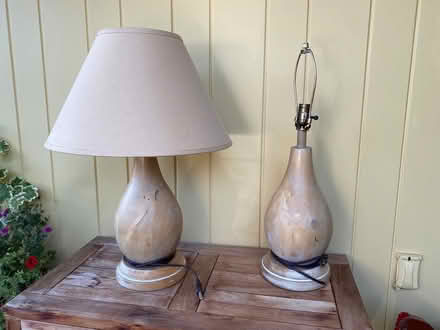 Photo of free A Pair of table lamps (Downtown Fairfax) #1
