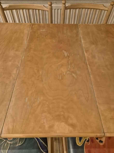 Photo of free Wooden Kitchen Table + 4 Chairs (Hendon, The Hyde NW4) #2