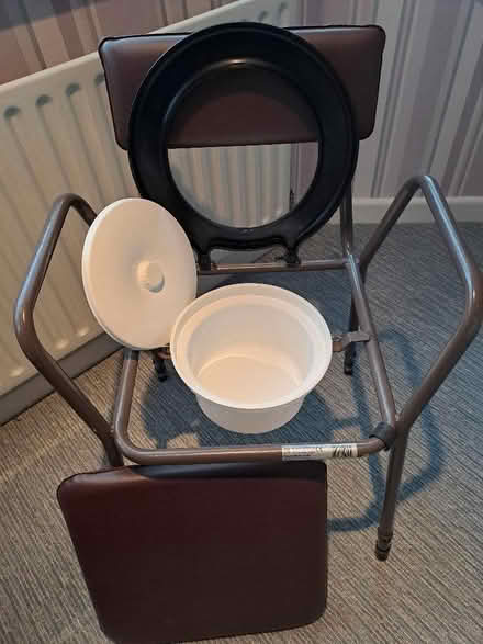 Photo of free Commode Chair with Liner & Bed Pad (one lot) (Harefield SO19) #1