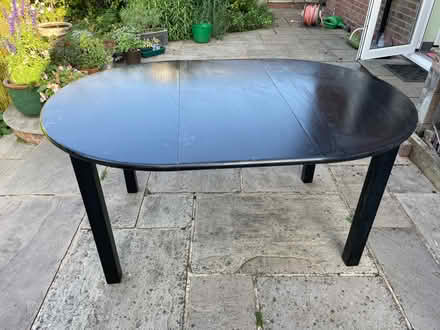 Photo of free Black wooden dining table (Woodley RG6) #1
