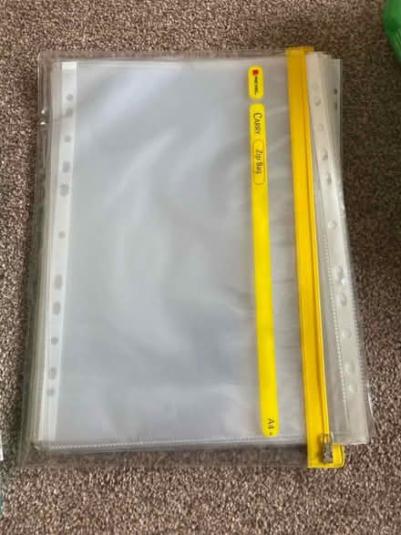Photo of free A4 plastic envelopes & A4 clear plastic punched pockets (Bagillt CH6) #2