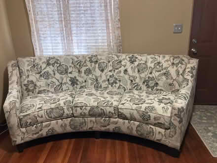 Photo of free Large curved sofa (Lowell area of Everett) #1