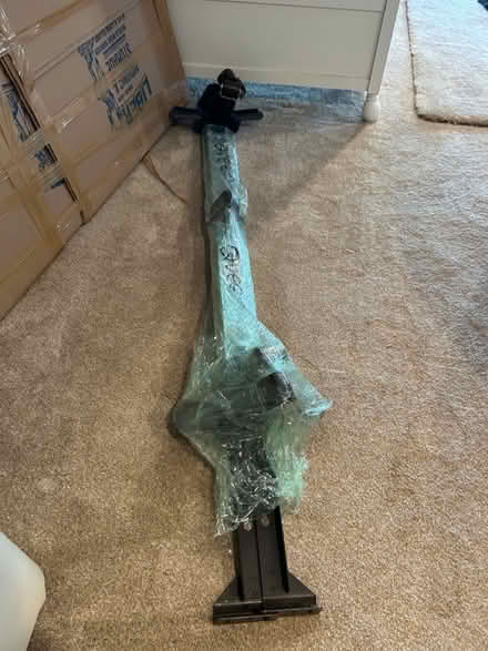 Photo of free Queen metal bed frame (Andover, NJ) #4