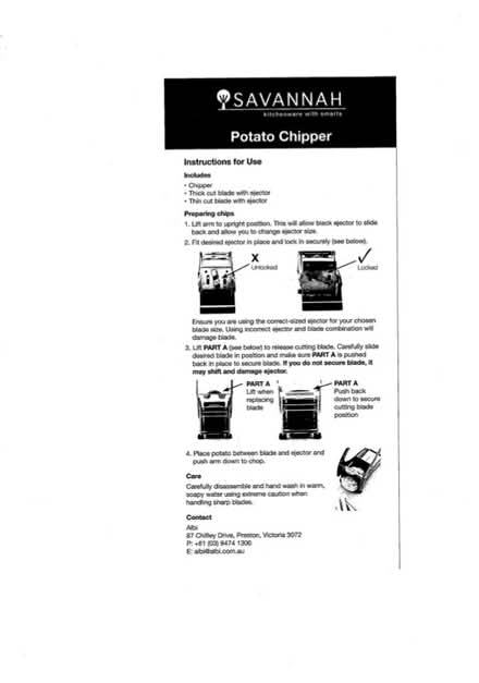 Photo of free Potato Chipper (Thurgoona) #4