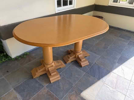 Photo of free Oval indoor dining/kitchen table (Near Rancho San Antonio Park) #1