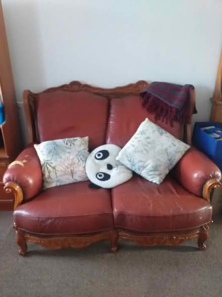 Photo of free Upholstry project carved wood couch (South harrow) #1