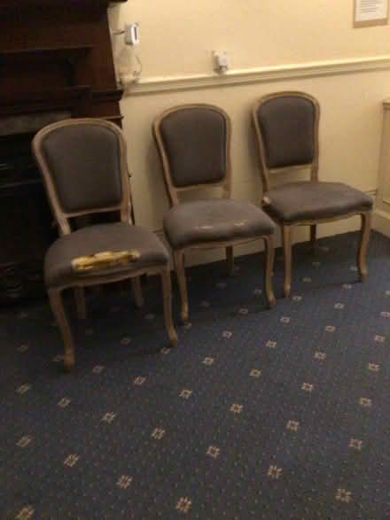 Photo of free Three chairs needing renovation (Earls Court SW5) #1