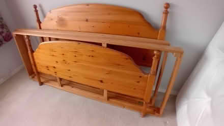 Photo of free Solid Pine bed frame (king size). (Garden City OX5) #2