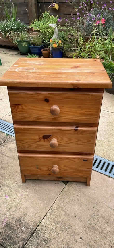 Photo of free Bedside table (Filsham TN38) #1