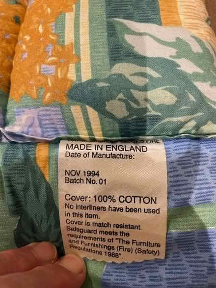 Photo of free 2 padded chair seat covers (Tideswell SK17) #2