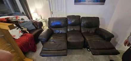 Photo of free Reclining sofa (Stowmarket) #3