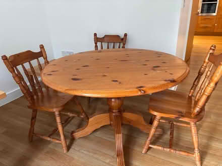 Photo of free Dining table with 4 chairs. (Witham CM8) #1